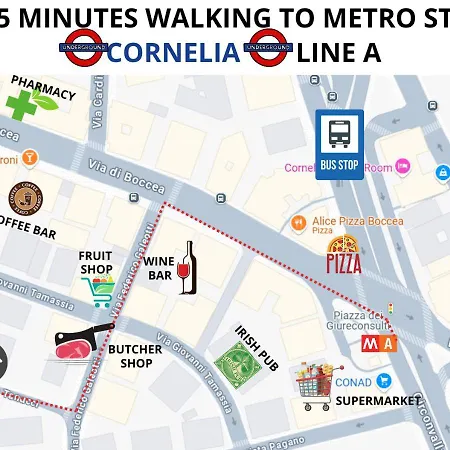 Casa Giorgia A 4 Fermate Metro Dal Vaticano *